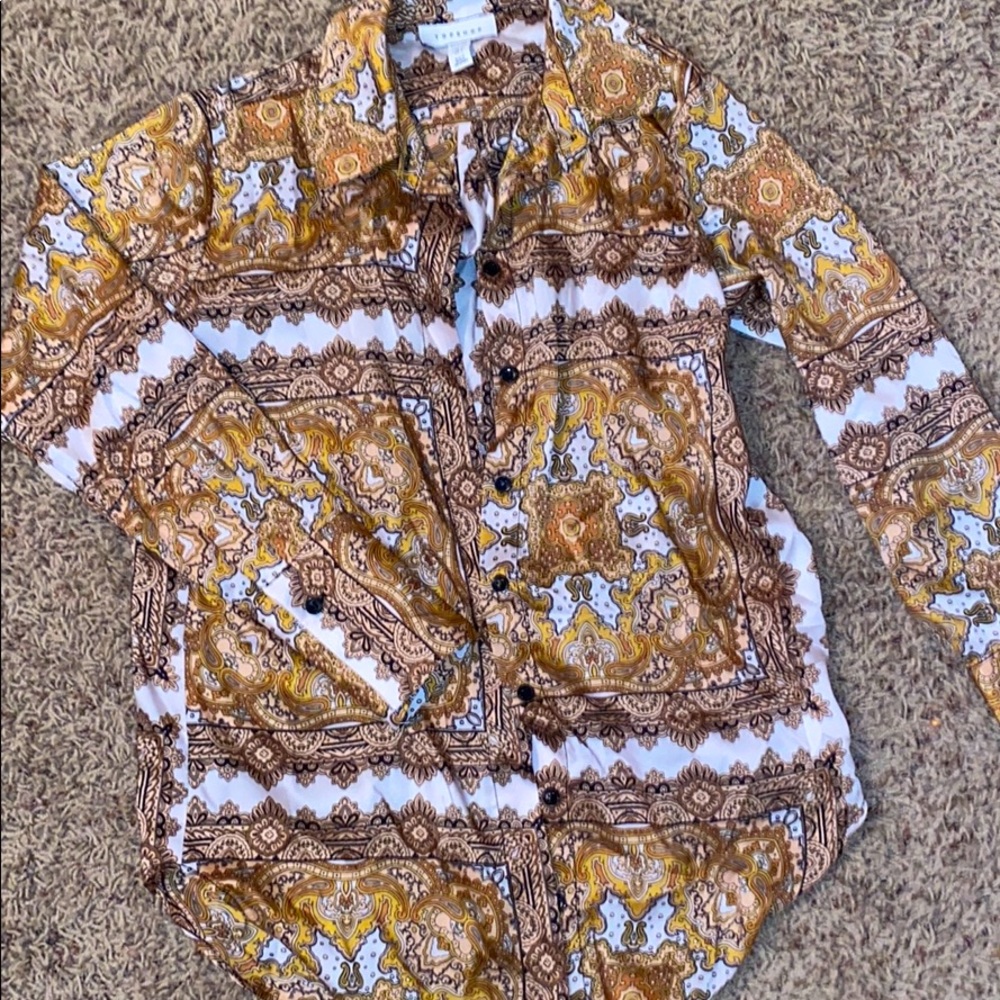 Top shop button up shirt